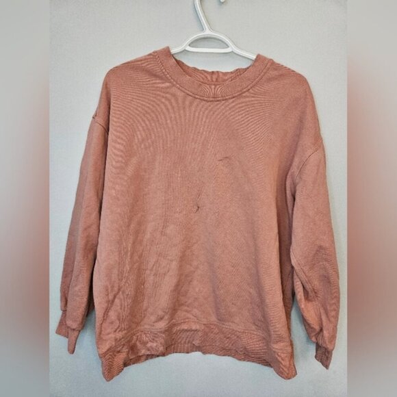 Lululemon Perfectly Oversized Crew, Pink Savannah. Measurements in Pictu… - Picture 2 of 9